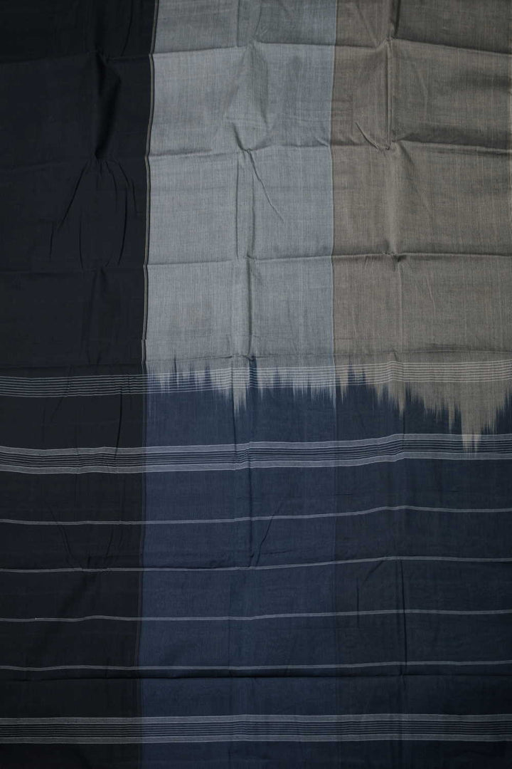 Tri Colored Kanchipuram Cotton saree