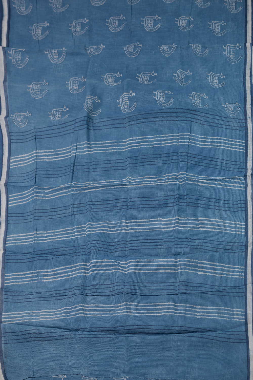 Block Printed Cotton Saree - Matkatus