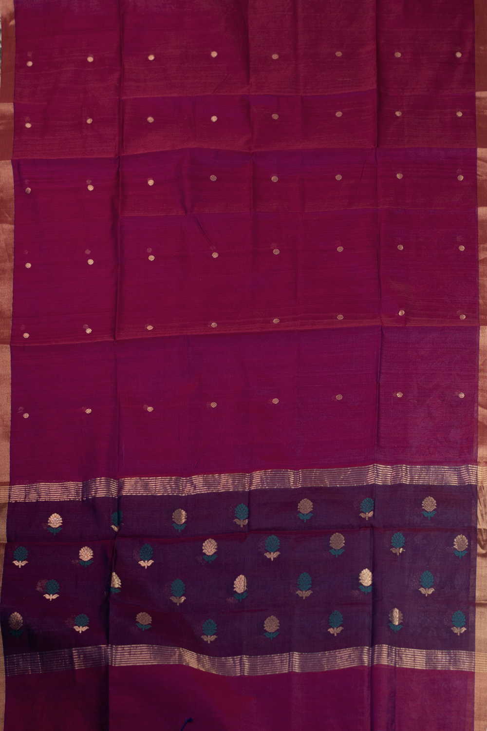 Chanderi Silk Cotton Dupatta - Matkatus 