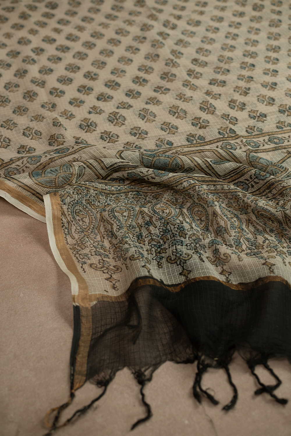 Block Printed Dupattas - Matkatus 
