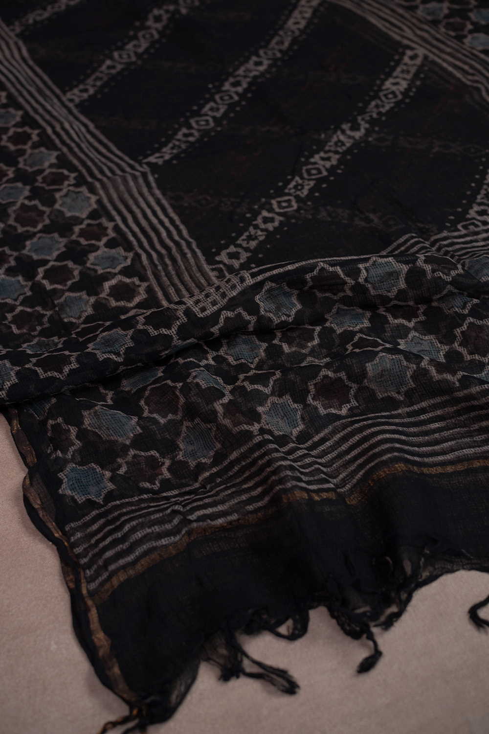 Block Printed Dupattas - Matkatus 