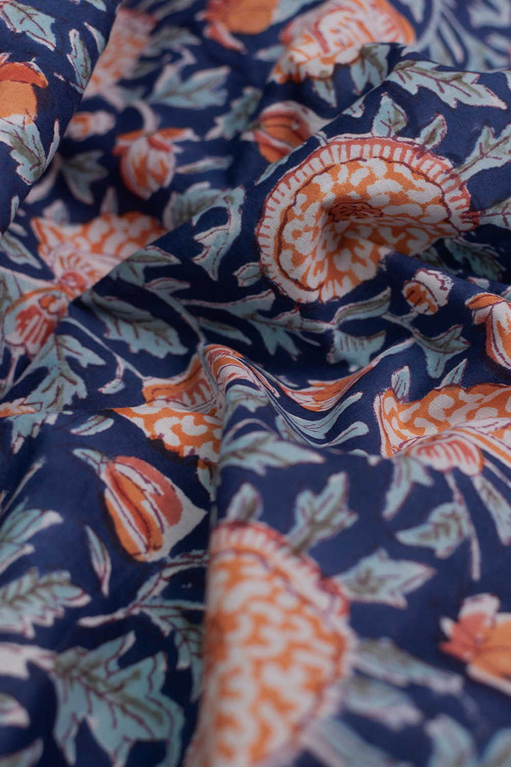 Block Printed Fabric-Matkatus 