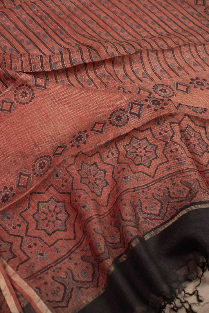 Ajrak Kota Silk Dupatta - Matkatus 