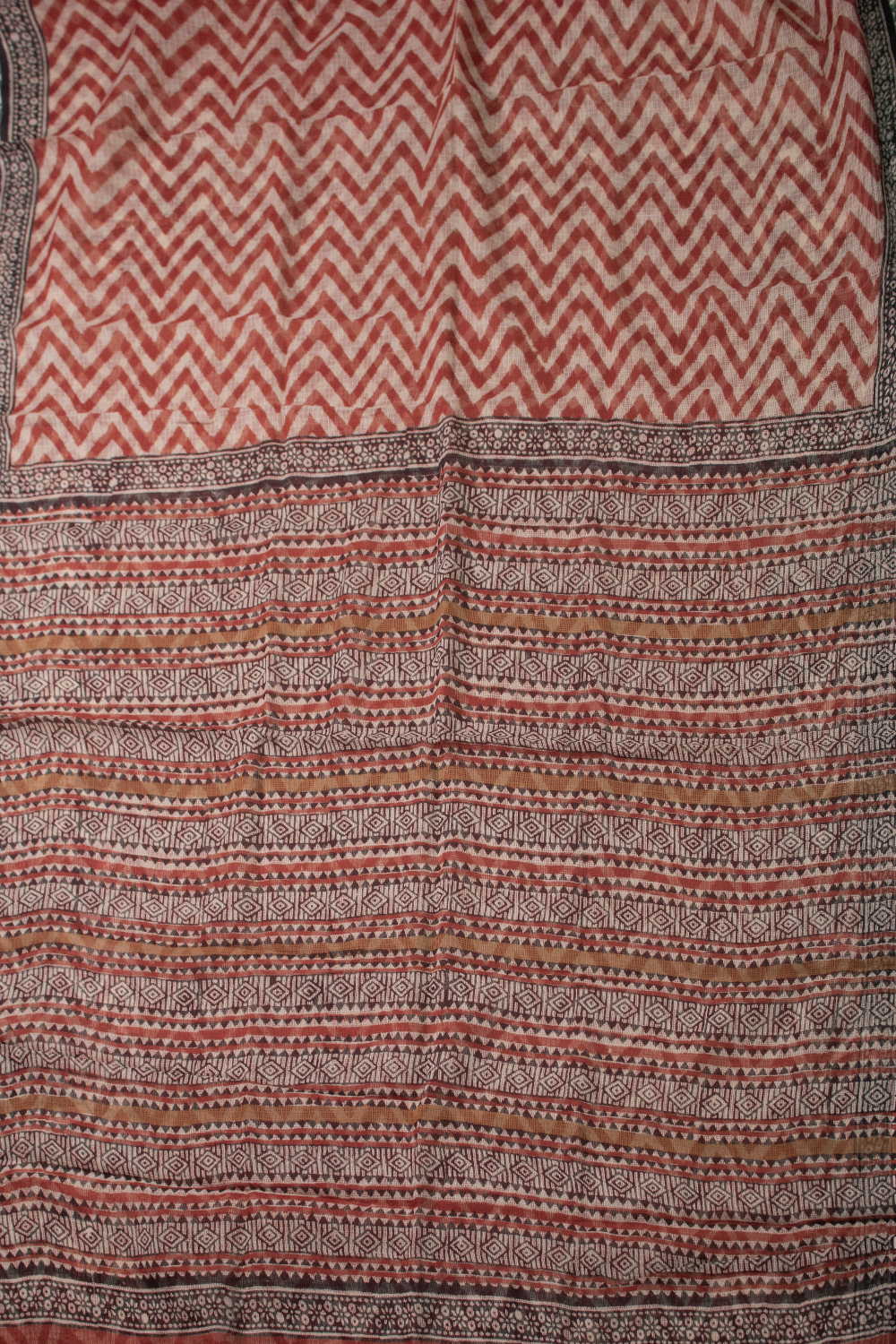 Block Printed Cotton Saree - Matkatus 