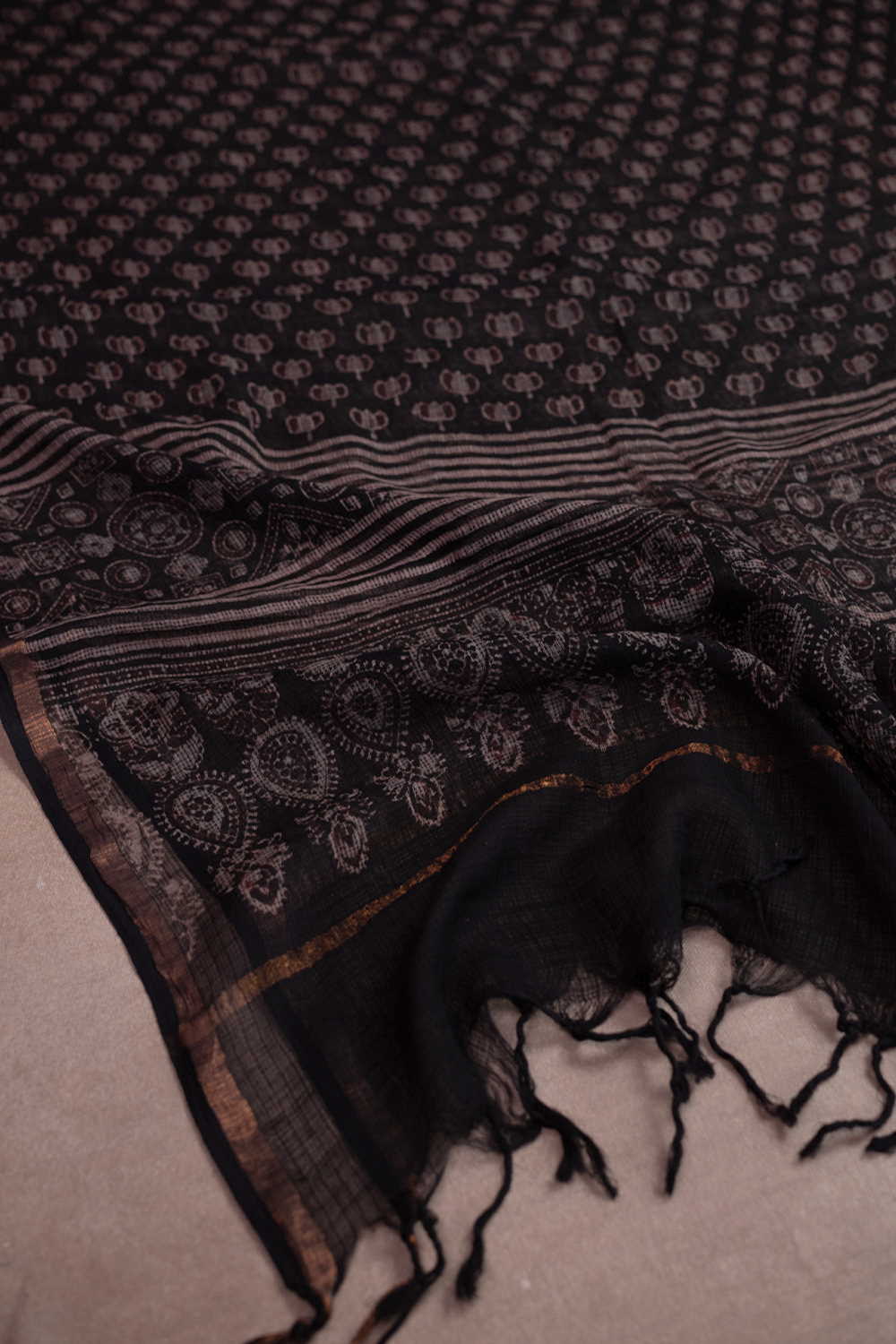 Block Printed Dupattas - Matkatus 