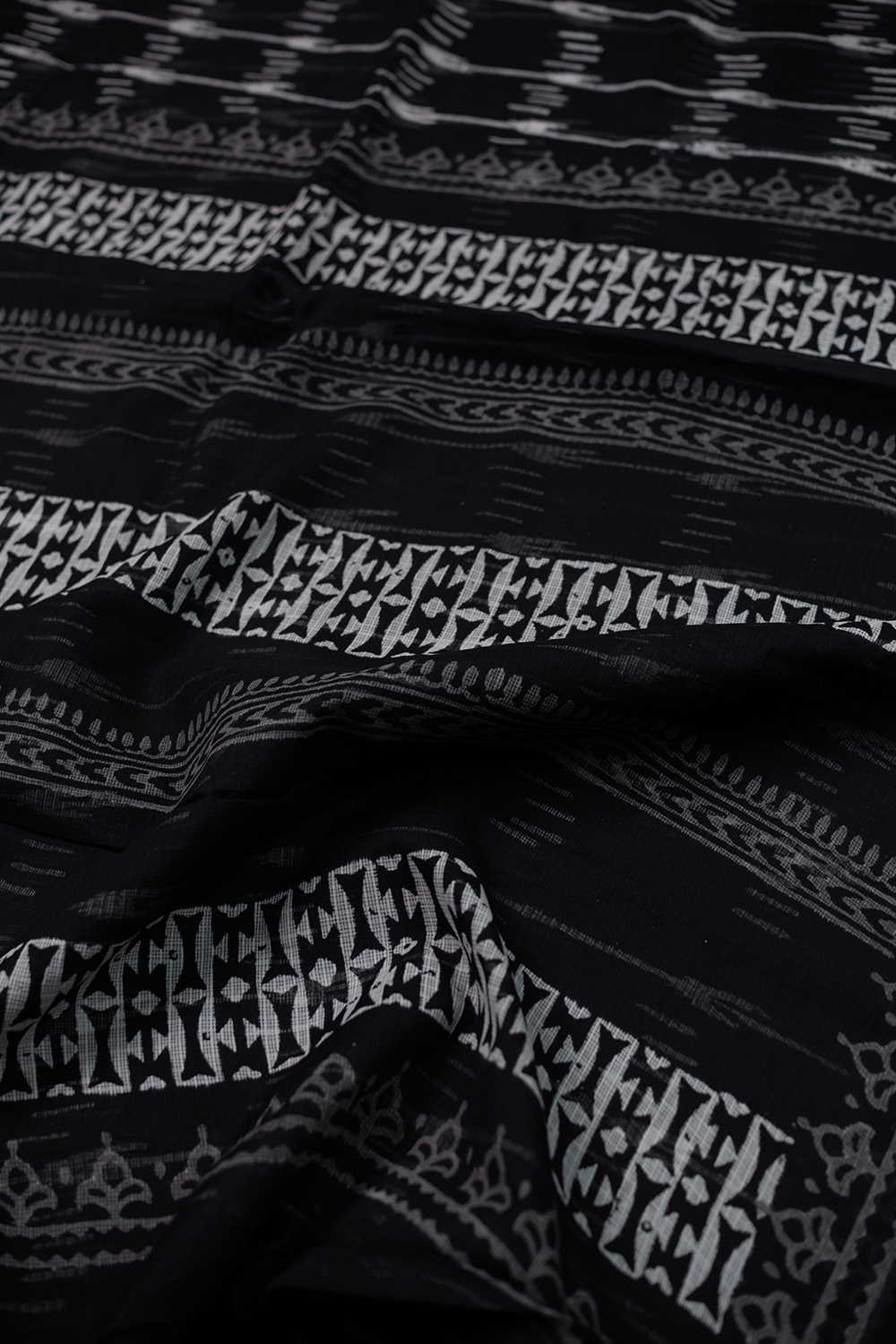 Block Printed Cotton Saree - Matkatus 