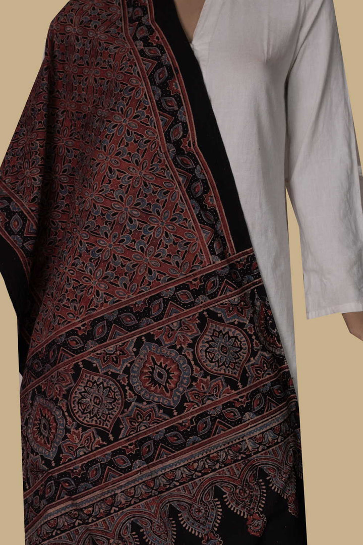 Block Printed Stole - Matkatus 