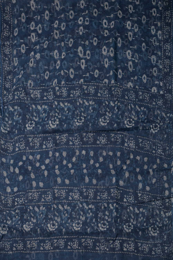 Block Printed Cotton Saree - Matkatus 