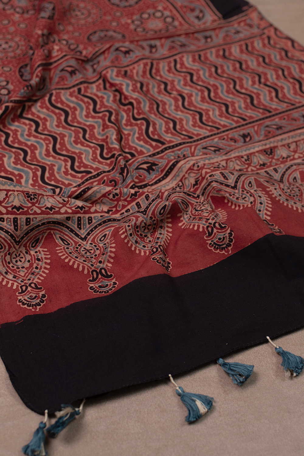 Block Printed Stole - Matkatus 