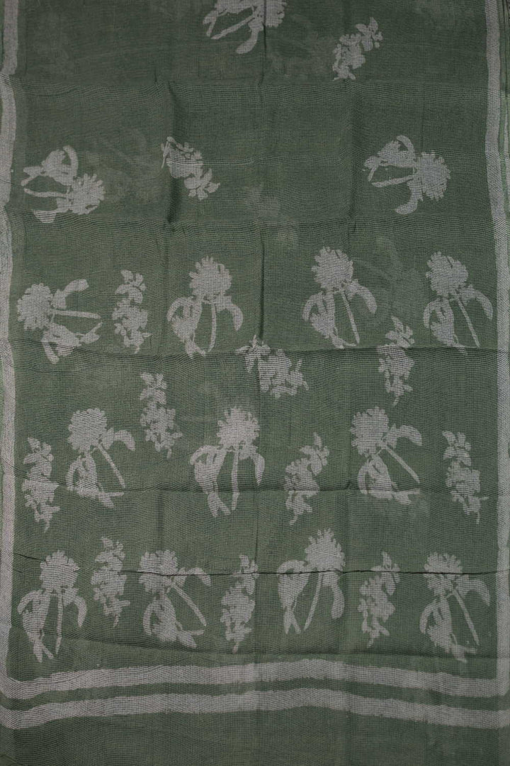 Block Printed Cotton Saree - Matkatus