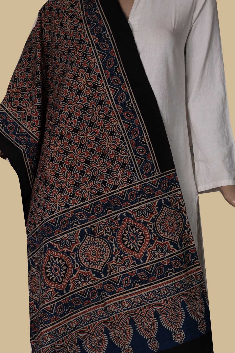 Block Printed Stole - Matkatus 