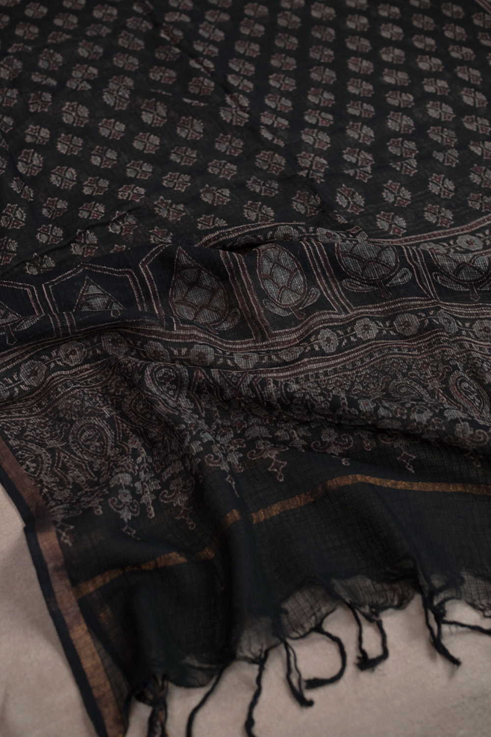 Block Printed Dupattas - Matkatus 