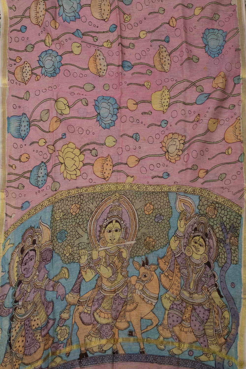 Hand Painted Dupatta - Matkatus