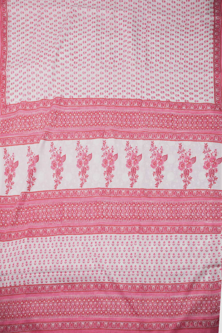 Block Printed Cotton Saree - Matkatus
