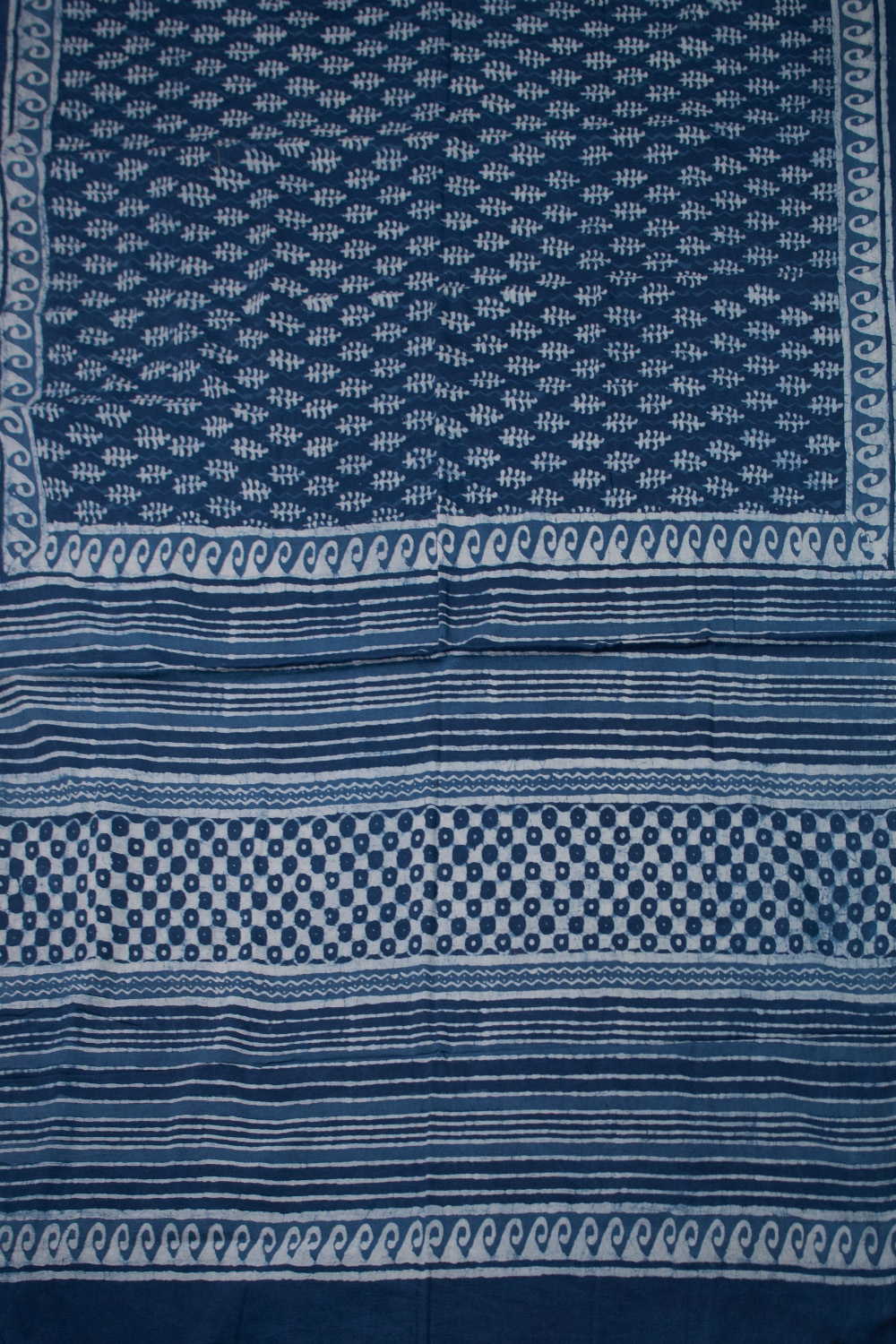 Block Printed Cotton Saree - Matkatus 