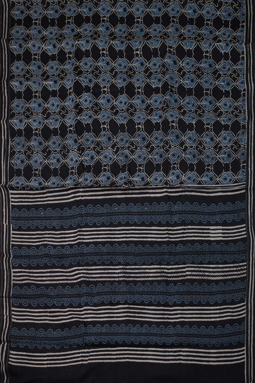 Block Printed Cotton Saree - Matkatus 