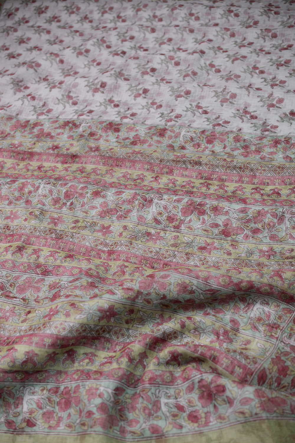 Block Printed Cotton Saree - Matkatus 