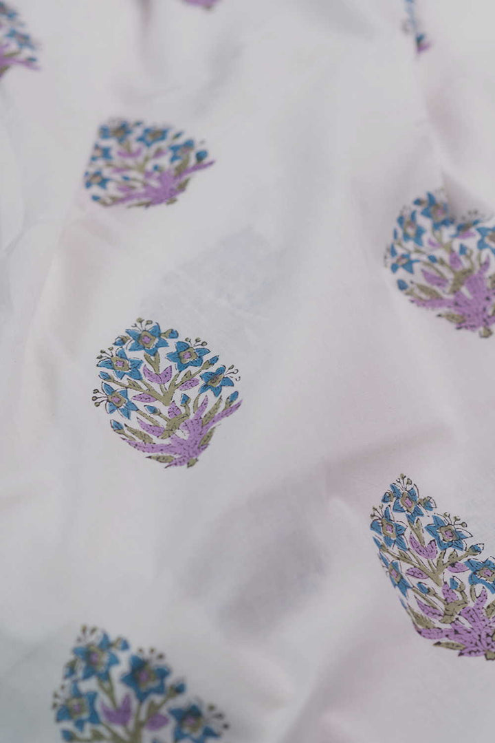 Block Printed Cotton Fabric - Matkatus 