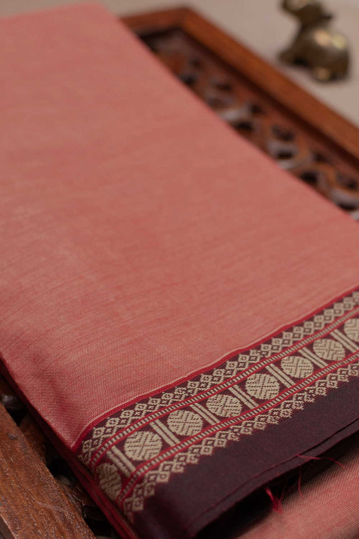 Orange Narayanpet Cotton saree
