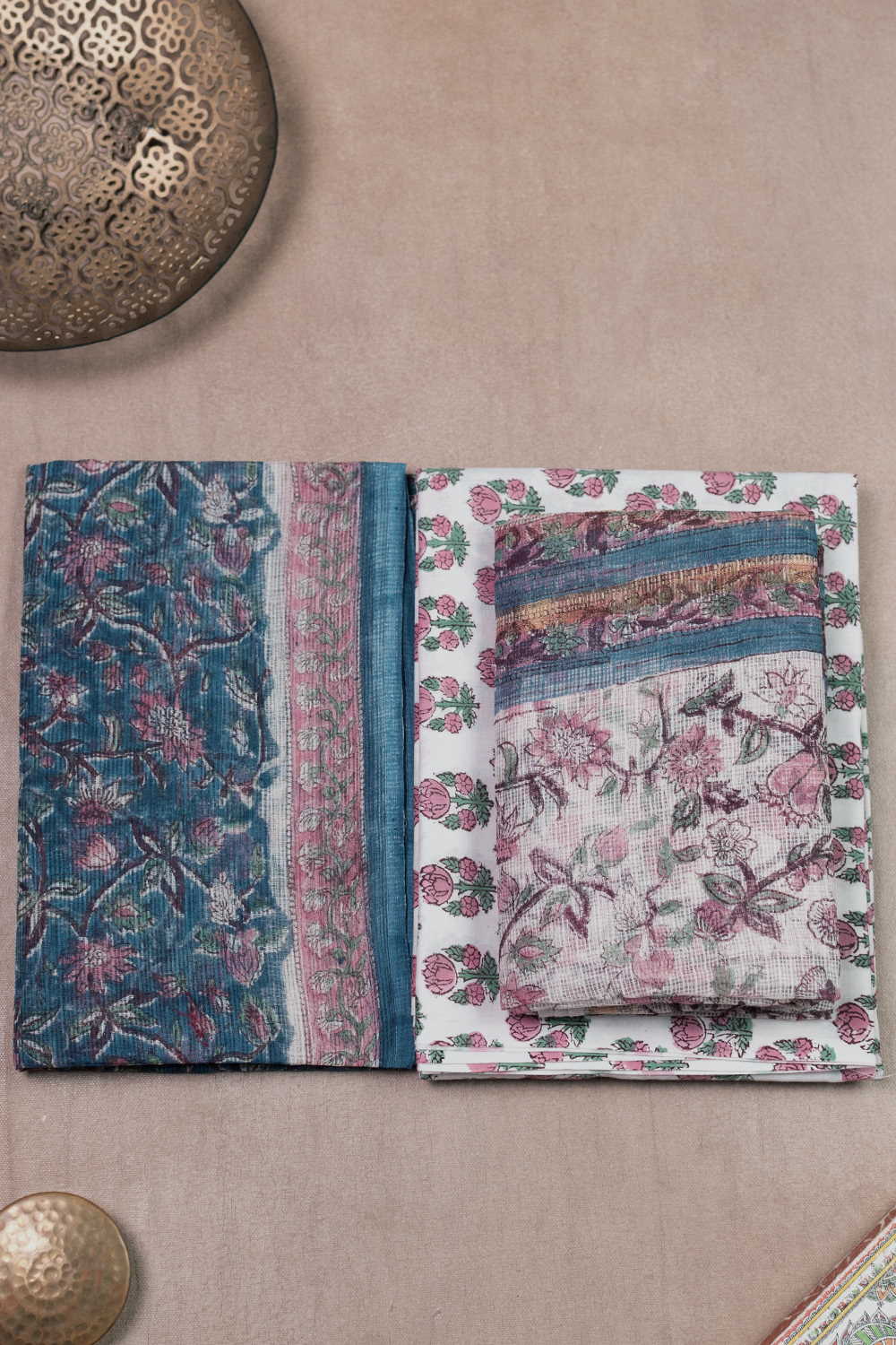 Block Printed Cotton Suits - Matkatus 