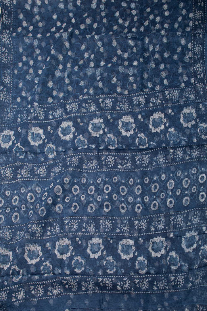 Block Printed Cotton Saree - Matkatus 