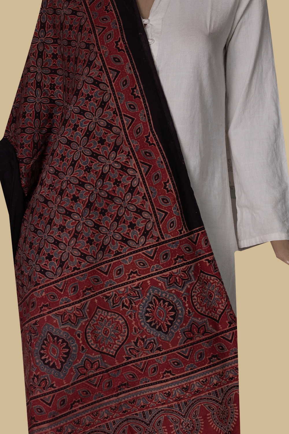 Block Printed Stole - Matkatus 
