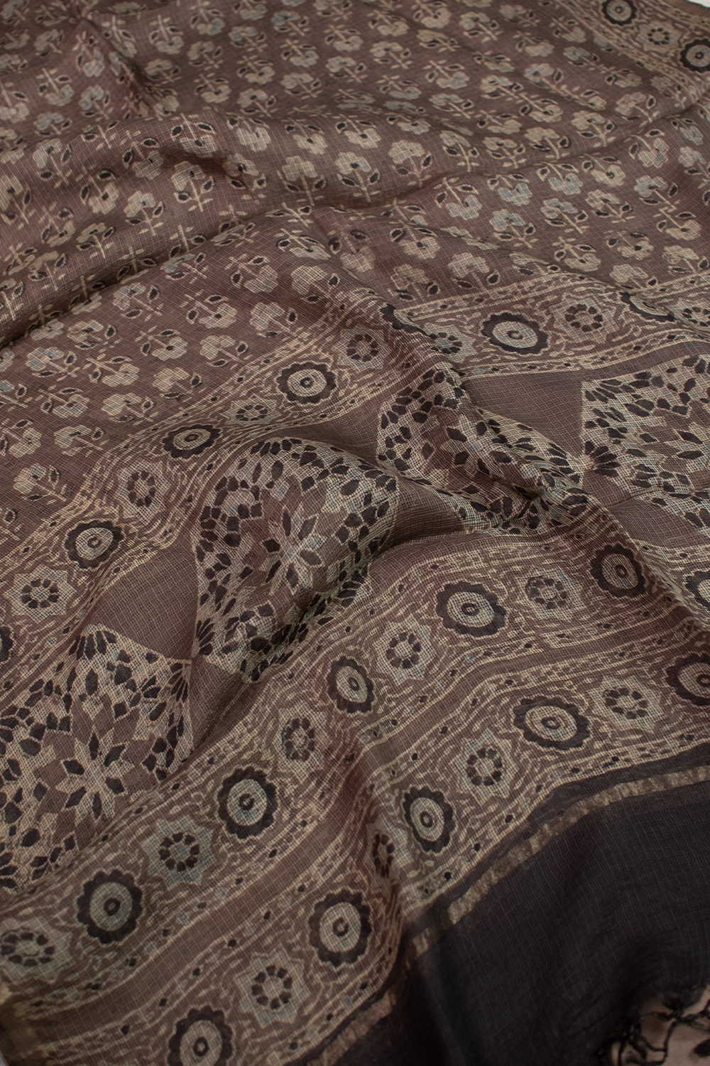 Ajrak Kota Silk Dupatta - Matkatus 