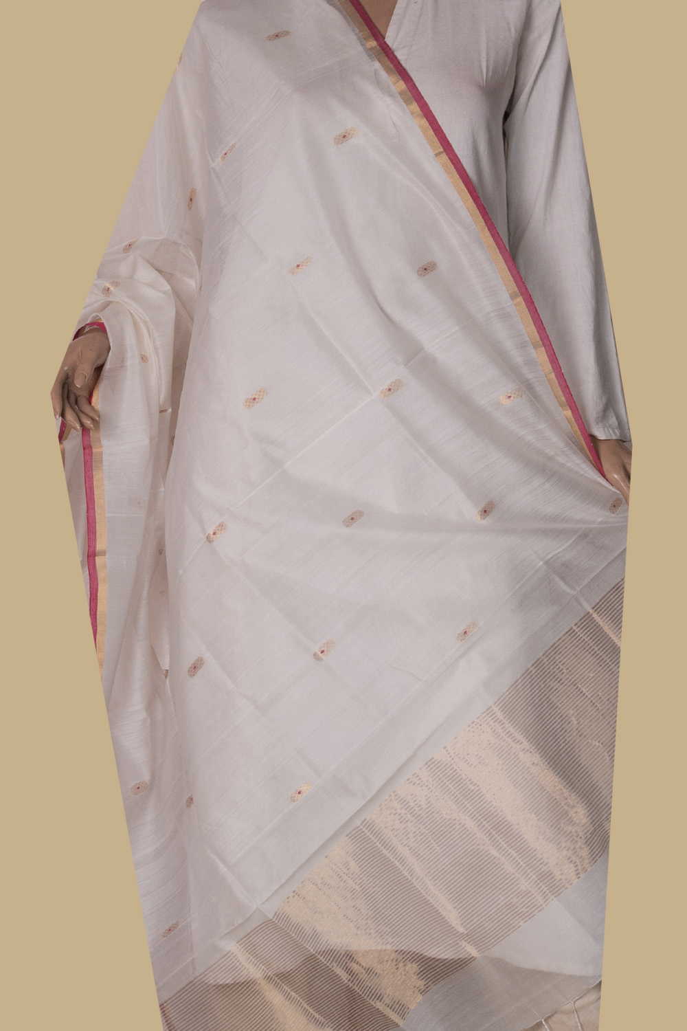 Silk Cotton Dupatta - Matkatus 