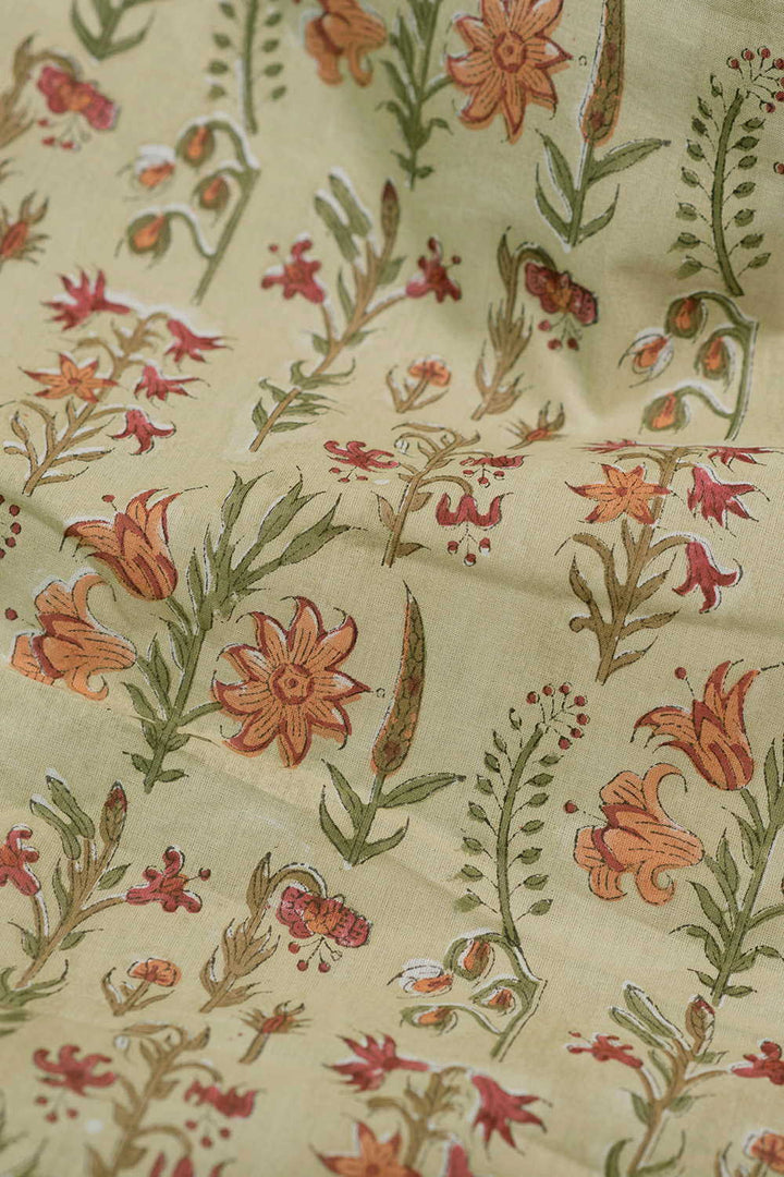 Block Printed Fabric-Matkatus 