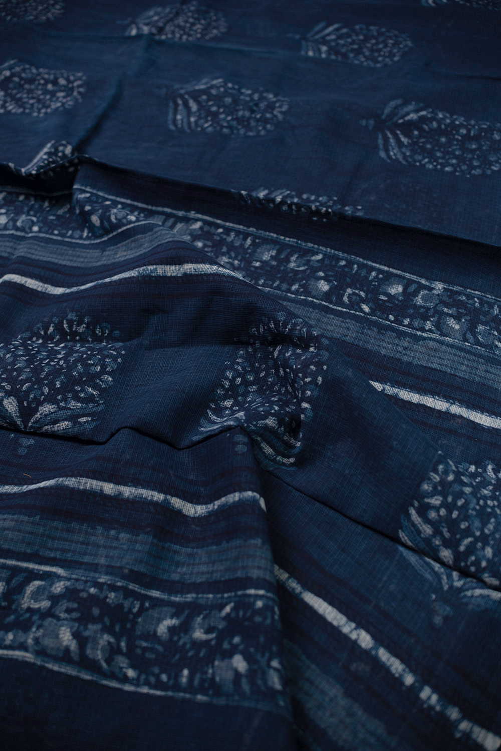 Block Printed Cotton Saree - Matkatus 
