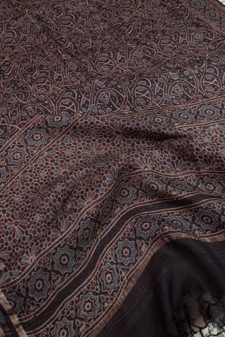Ajrak Kota Silk Dupatta - Matkatus 