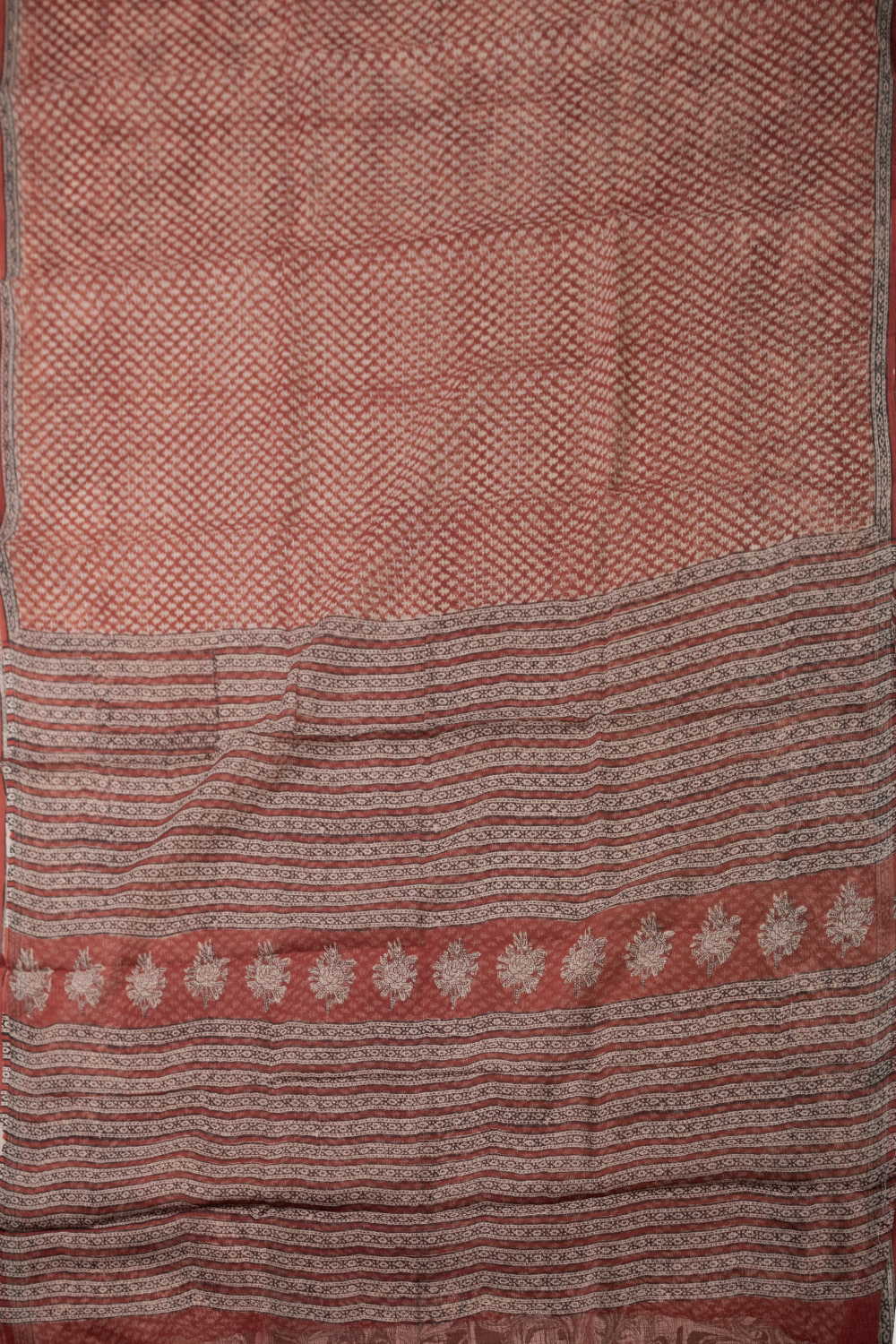 Block Printed Cotton Saree - Matkatus 