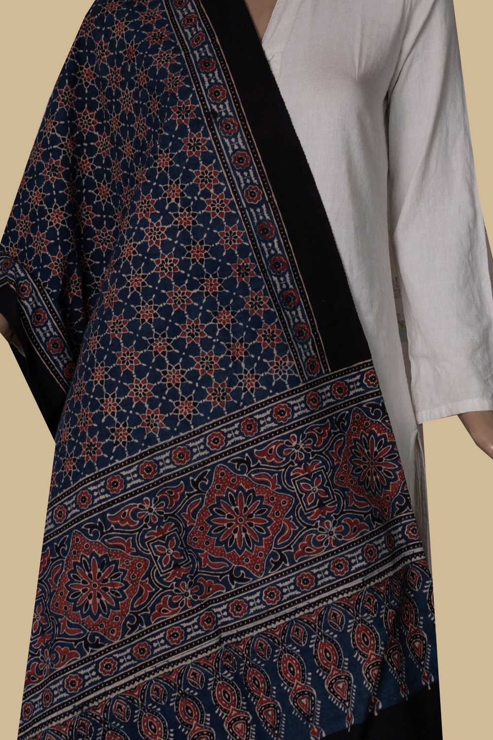 Block Printed Stole - Matkatus 
