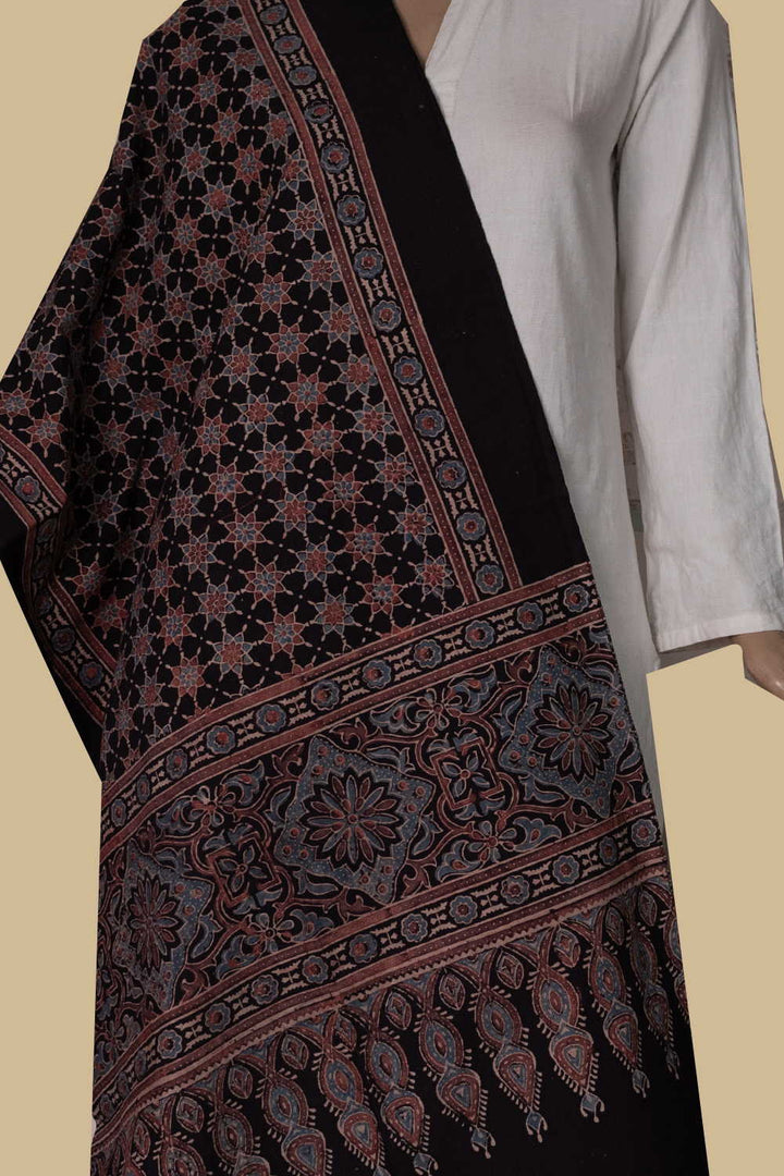 Block Printed Stole - Matkatus 