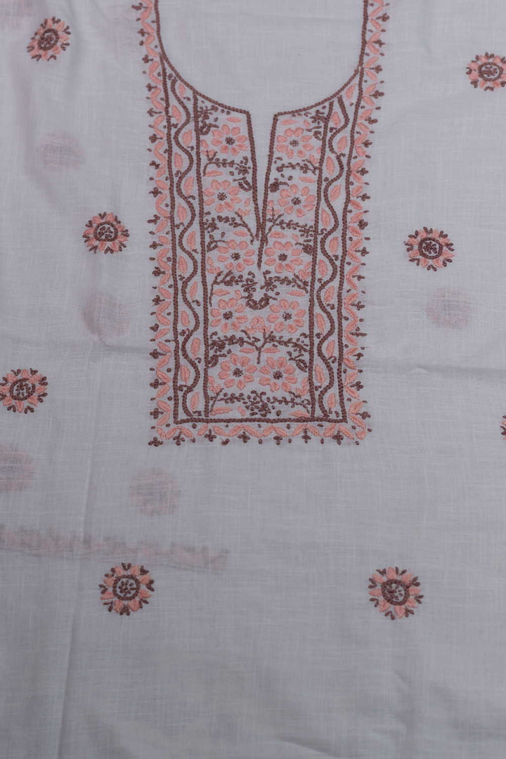 Chikankari Kurta Fabric - Matkatus 