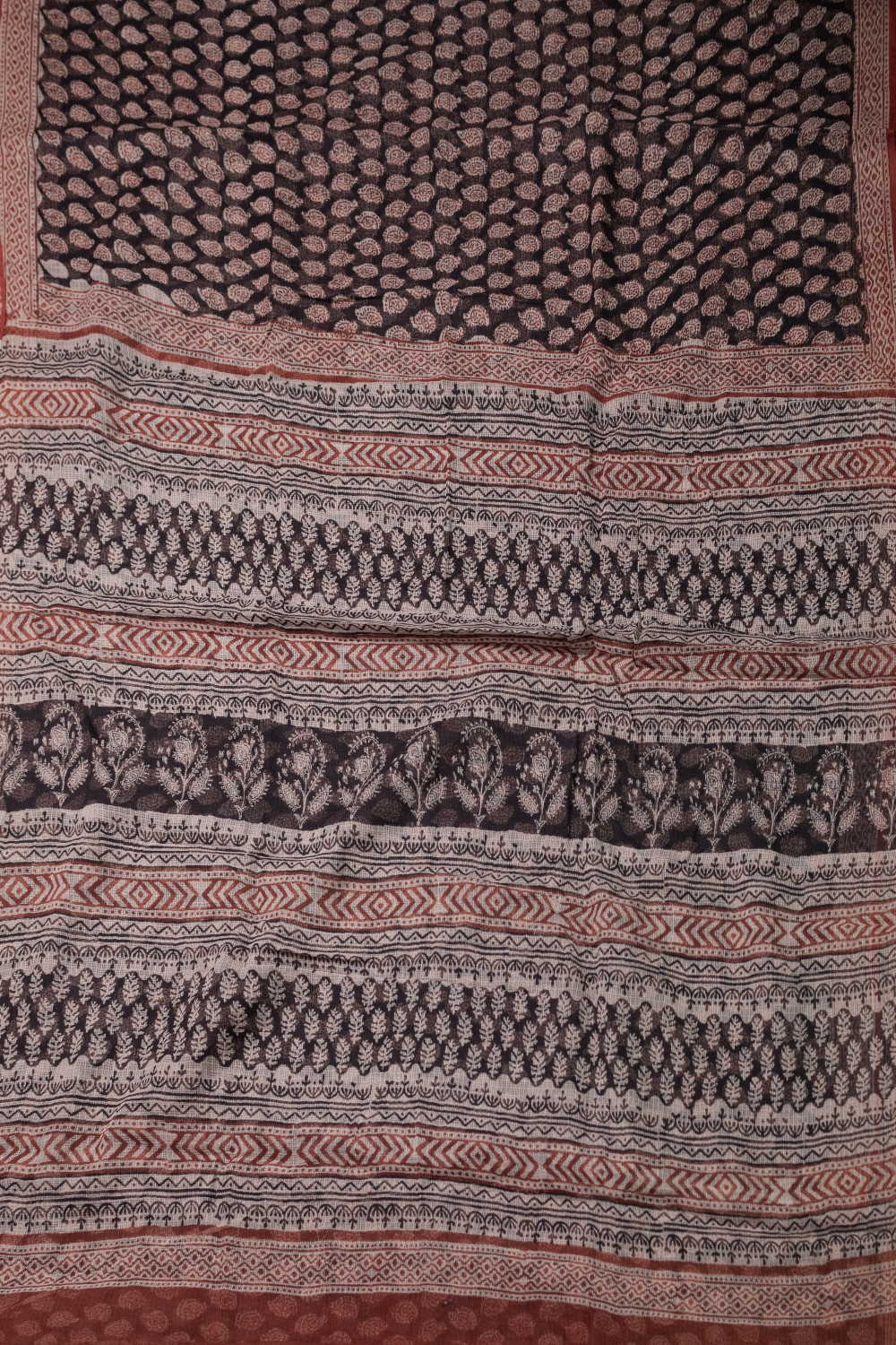 Block Printed Cotton Saree - Matkatus 