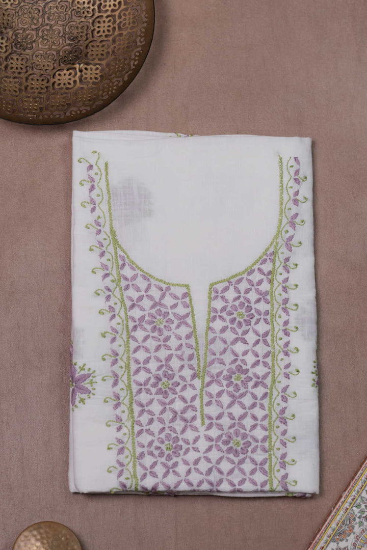 Chikankari Kurta Fabric - Matkatus 