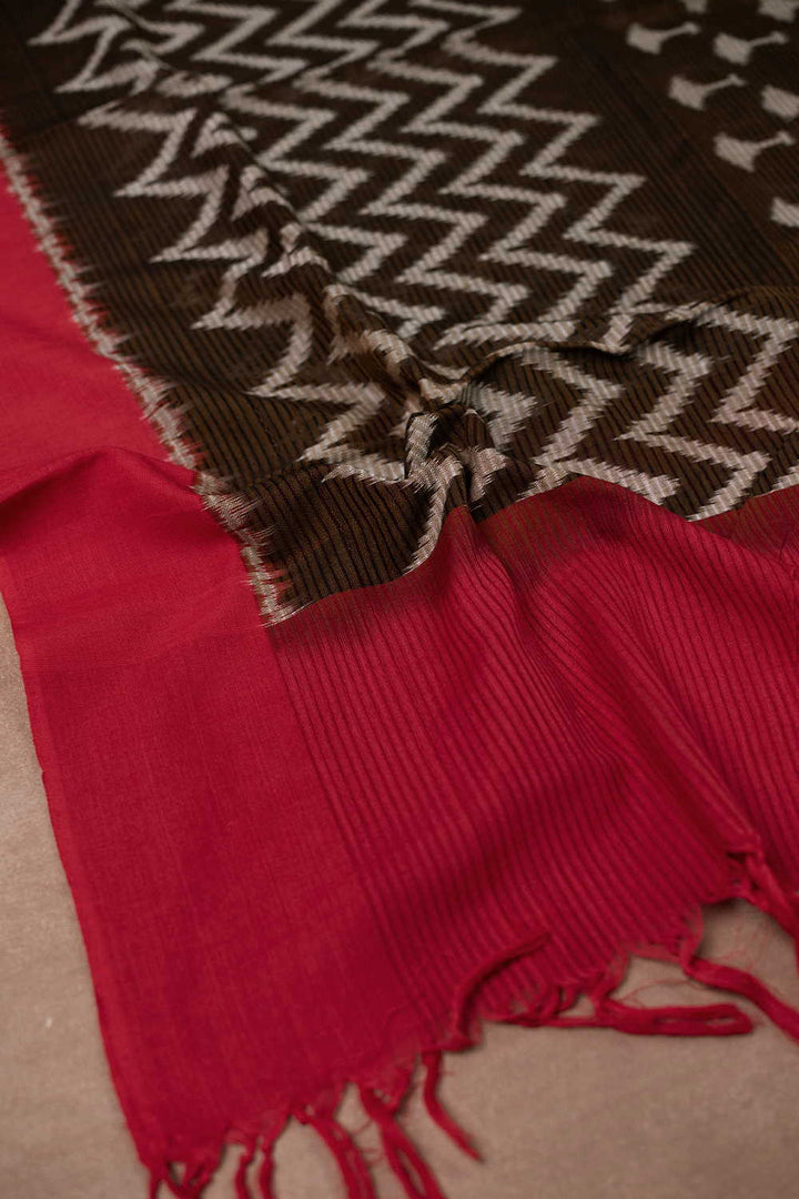 Ikat Cotton Dupatta - Matkatus