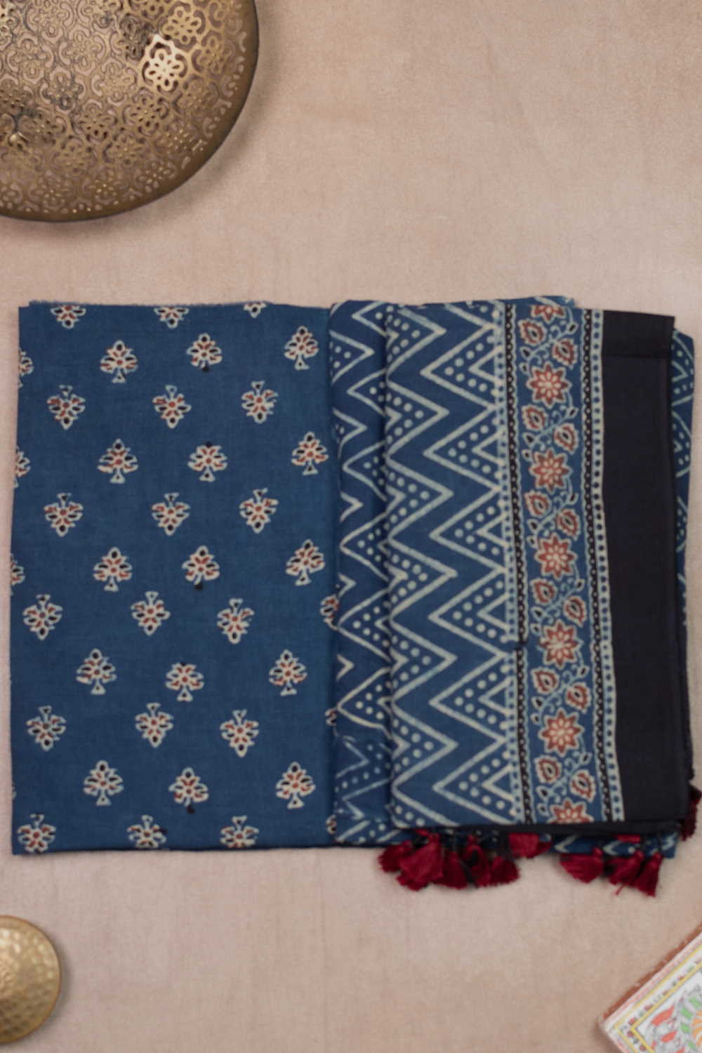 Block Printed Cotton Suits - Matkatus 