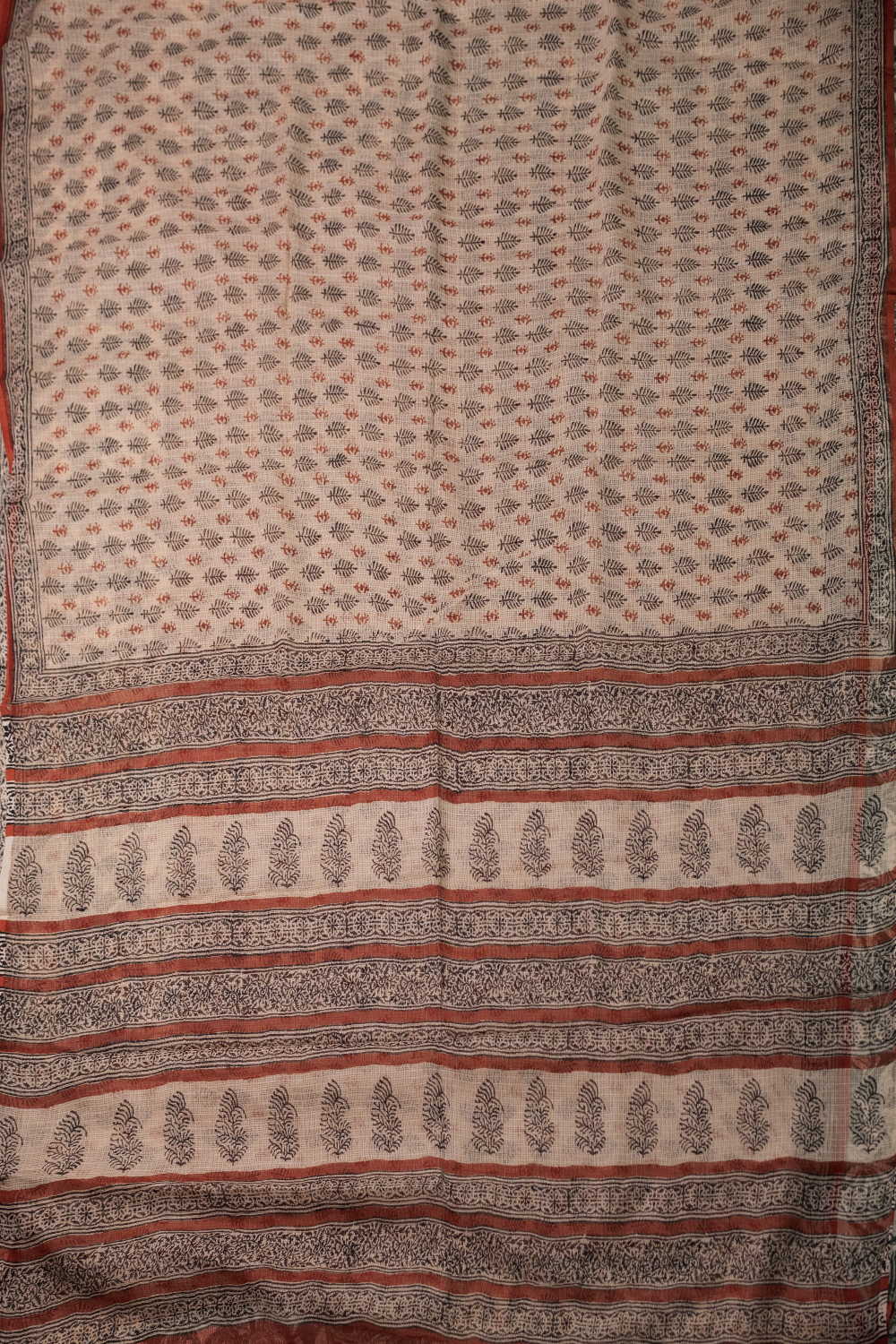 Block Printed Cotton Saree - Matkatus 