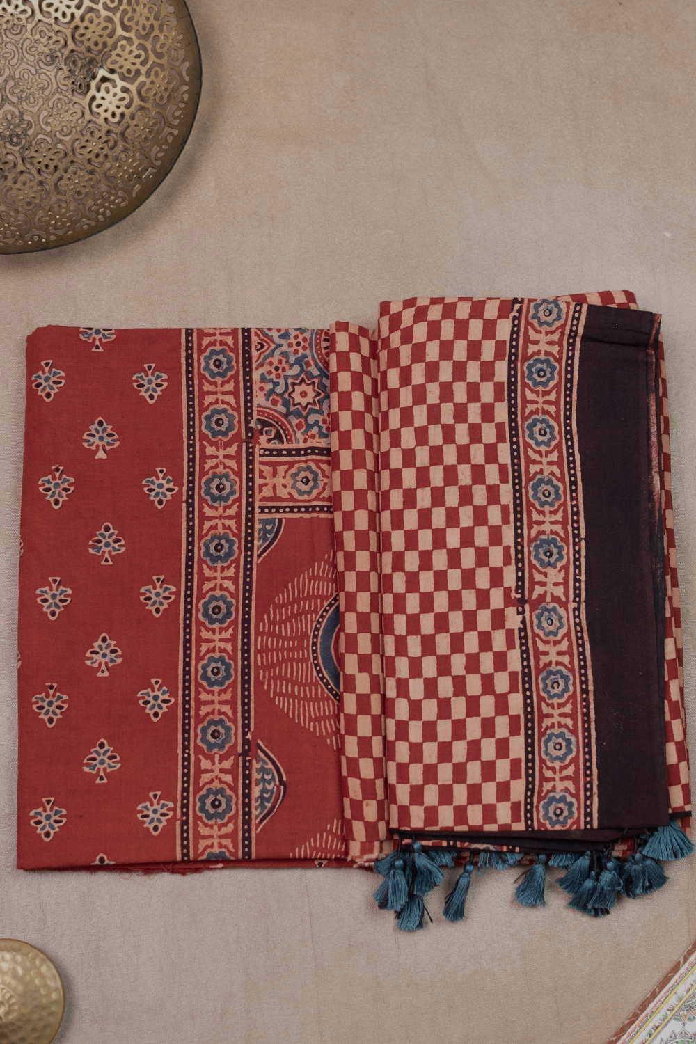 Block Printed Cotton Suits - Matkatus 