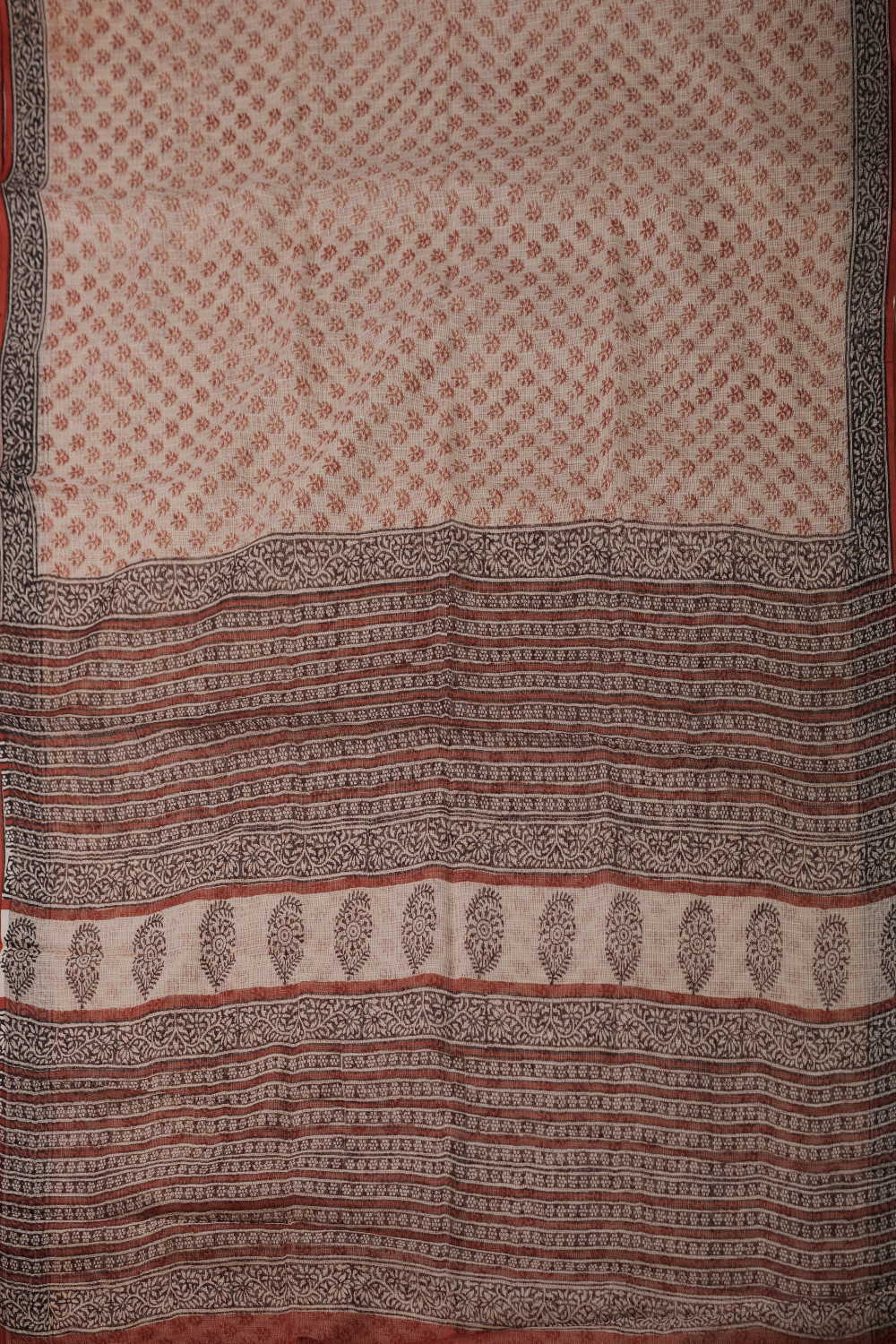 Block Printed Cotton Saree - Matkatus 