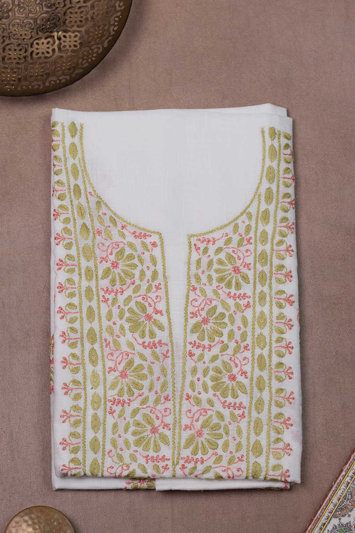 Chikankari Kurta Fabric - Matkatus 