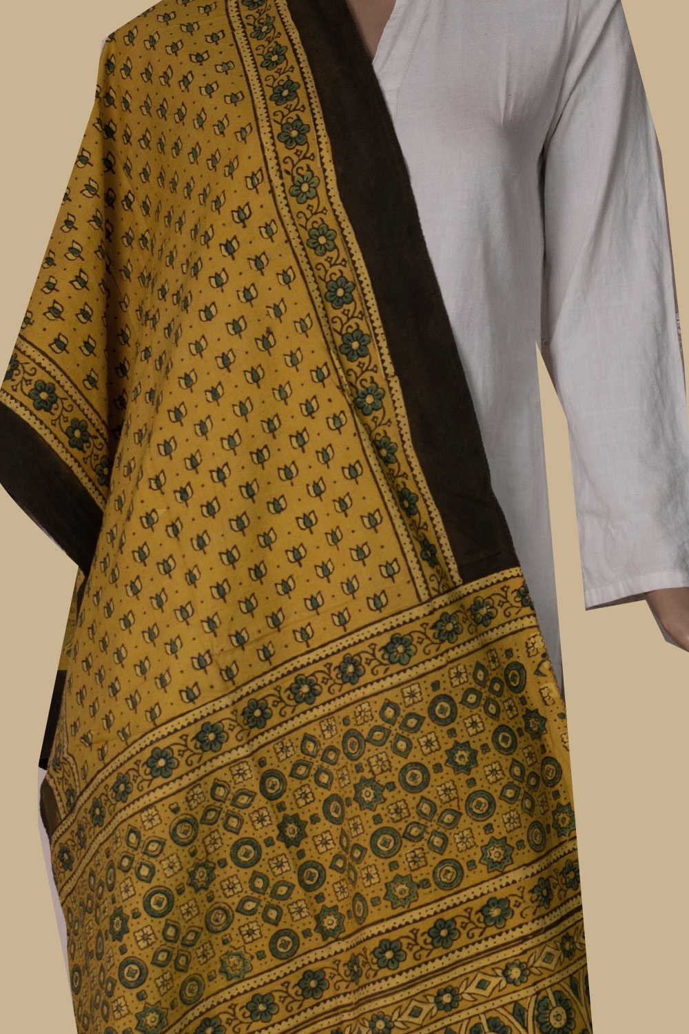 Block Printed Stole - Matkatus 