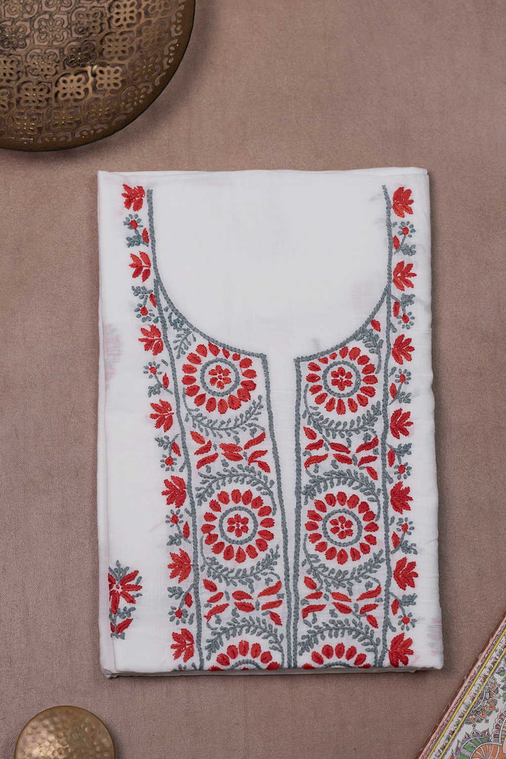 Chikankari Kurta Fabric - Matkatus 