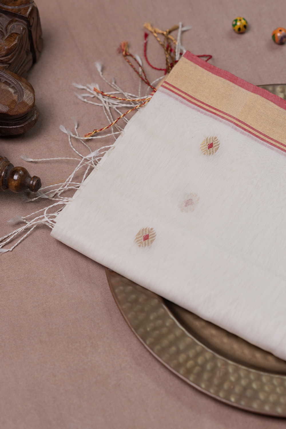 Chanderi Silk Cotton Dupatta - Matkatus 