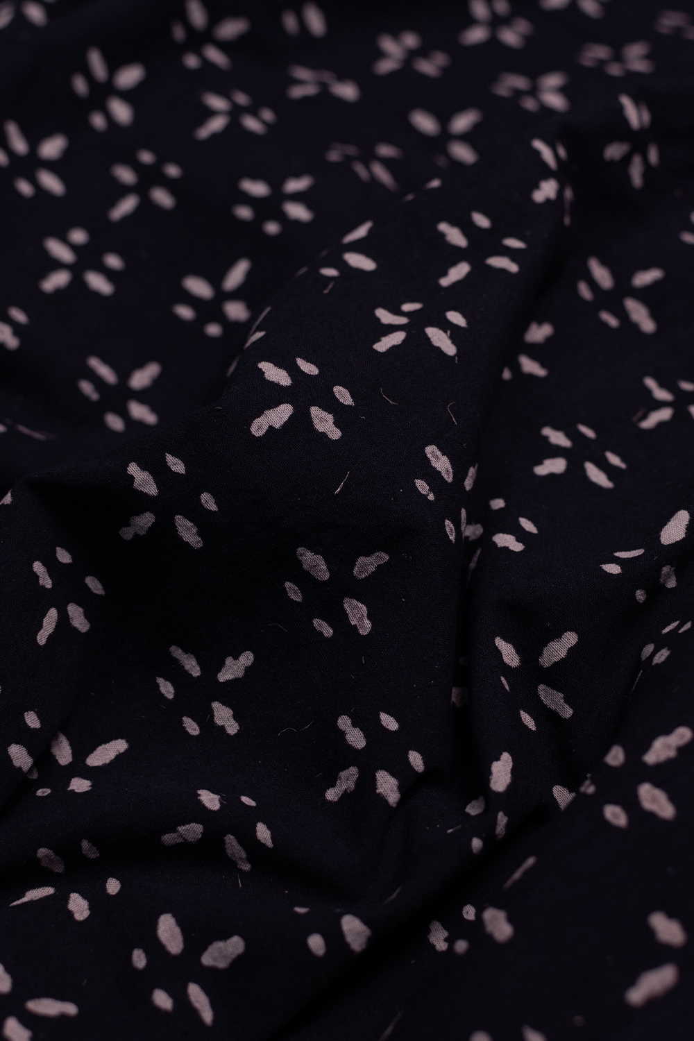 Black Ajrak Print Fabrics - Matkatus 