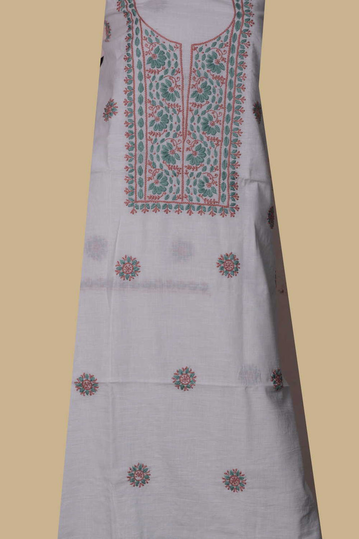 Chikankari Kurta Fabric - Matkatus 