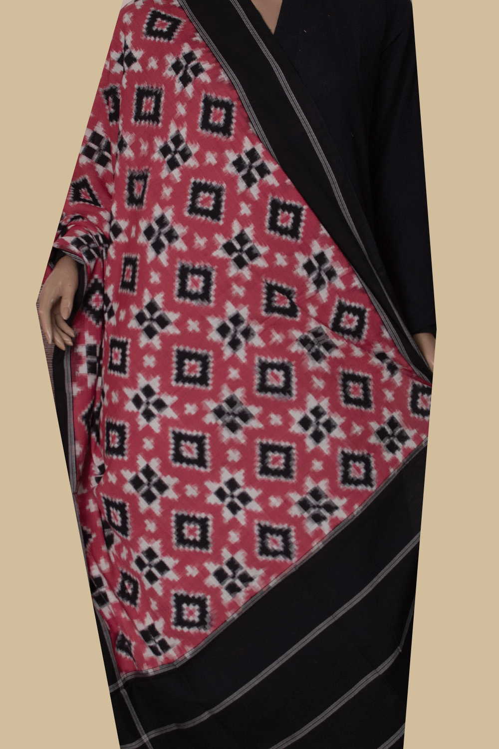Ikat Cotton Dupatta - Matkatus