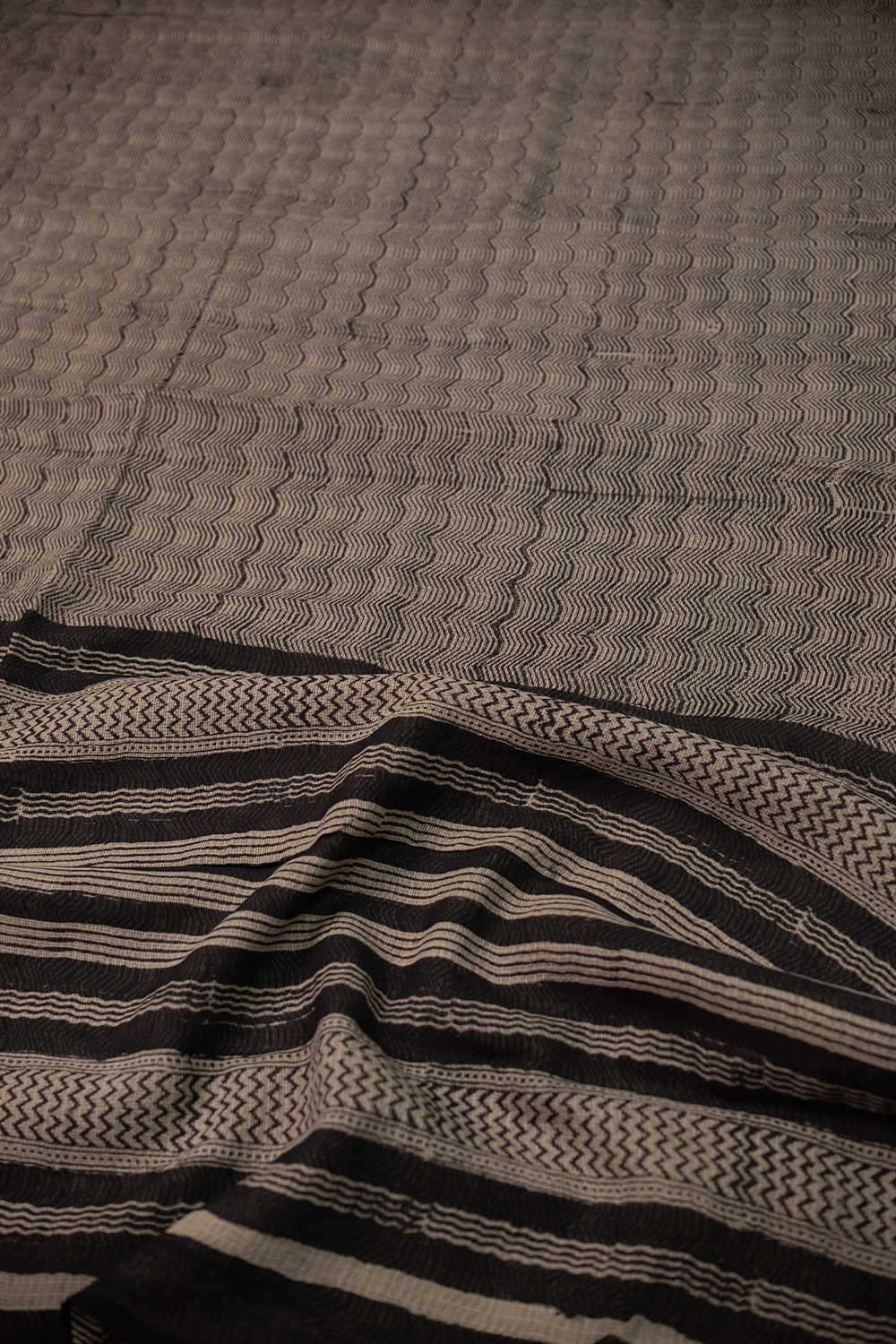 Block Printed Cotton Saree - Matkatus 